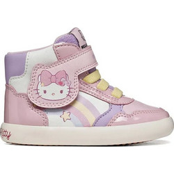 Geox Παιδικά Sneakers Μποτάκια Ροζ B661MC05402C0406