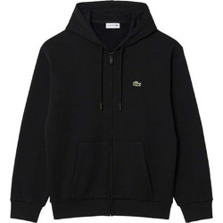 Lacoste Ανδρική Ζακέτα Φούτερ με Κουκούλα και Φερμουάρ Μαύρη SH8864-031