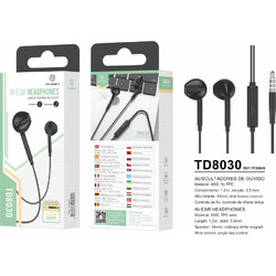 Techancy Handsfree In-Ear 3.5mm Black