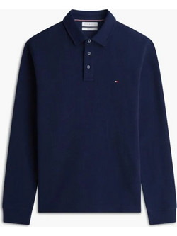 Tommy Hilfiger Ανδρική Μπλούζα Polo Μακρυμάνικη Navy Μπλε MW0MW44651-DCC