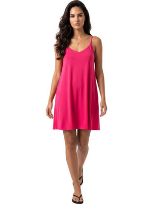 PNN Nightwear Estrella Mini Καλοκαιρινό Καθημερινό Φόρεμα Φούξια 0262-3003