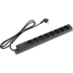 Adam Hall 87471 Πολύπριζο για Καμπίνες Rack 1U 19"