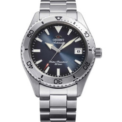 Orient Sports Mako 40 Automatic Ανδρικό Ρολόι Αυτόματο με Ασημί Μεταλλικό Μπρασελέ RA-AC0Q14L