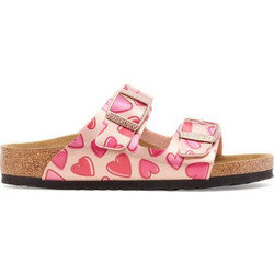 Birkenstock Arizona Hearts Παιδικές Παντόφλες Καλοκαιρινές για Κορίτσι Μπεζ Ροζ 103043