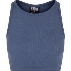 Urban Classics Γυναικείο Καλοκαιρινό Crop Top Ριπ Navy Μπλε TB1498-02428