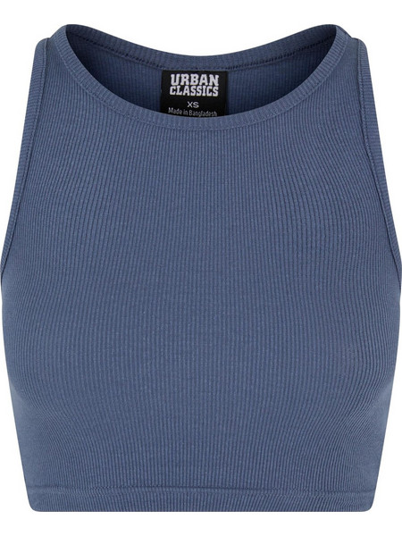 Urban Classics Γυναικείο Καλοκαιρινό Crop Top Ριπ Navy Μπλε TB1498-02428