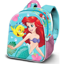 Karactermania Little Mermaid Ariel Σχολική Τσάντα Πλάτης Νηπιαγωγείου Τιρκουάζ 09543