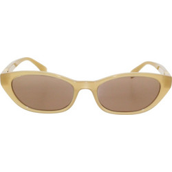 Fendi FE40224I 45E Γυναικεία Γυαλιά Ηλίου Cat Eye Κοκάλινα Κίτρινα με Καφέ Φακό