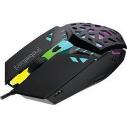 Rebeltec Shark Ενσύρματο Gaming Ποντίκι RGB 2400 DPI Black