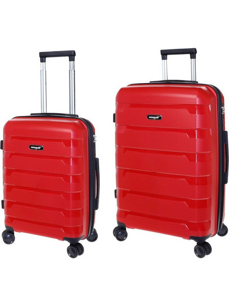 Seagull SG180 Σετ Βαλίτσες 2τμχ Καμπίνας & Μεσαία Κόκκινες