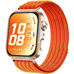 Techsuit W085 Λουράκι Υφασμάτινο Orange (Huawei Watch Fit 3 / 4 / 4 Pro / 5 / 5 Pro)