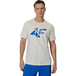4F Ανδρικό Αθλητικό T-Shirt Μπεζ 4FWSS26TTSHM2667-12S