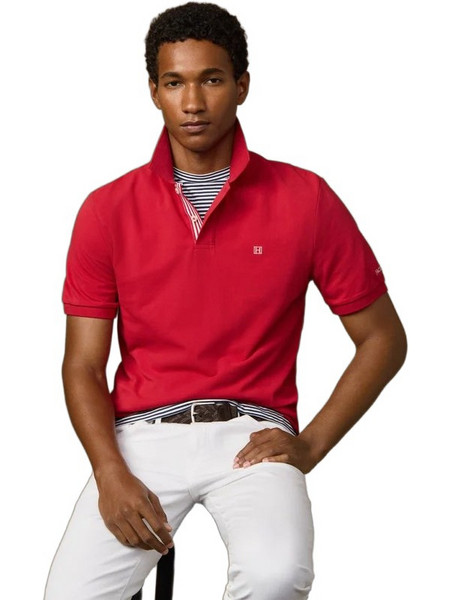 Hackett Ανδρική Μπλούζα Polo Κοντομάνικη Κόκκινη HM5600137-233