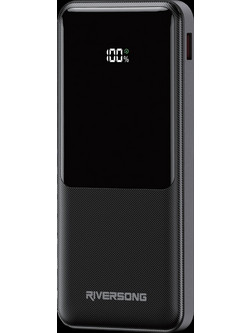 Riversong Horizon 10 Pro Power Bank 10000mAh 22.5W με Ενσωματωμένα Καλώδια USB-C & Lightning Black