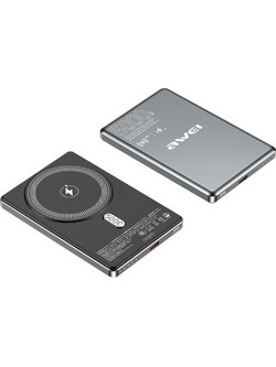 Awei PA-30 Power Bank 5000mAh 5W με Θύρα USB-C Grey