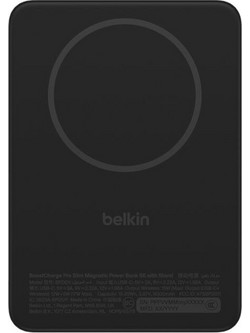 Belkin BoostCharge Slim Wireless Magsafe Power Bank 5000mAh 20W με Θύρα USB-C Power Delivery Black