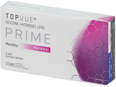 TopVue Prime Multifocal Μηνιαίοι Φακοί Επαφής Πολυεστιακοί 3τμχ
