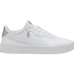 Puma Carina 3.0 Παιδικά Sneakers Λευκά Ασημί 407733-01