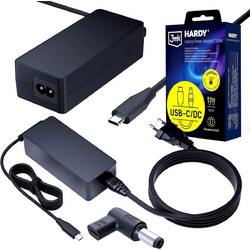 3mk USB-C Φορτιστής Laptop 65W 20V με Αποσπώμενο Καλώδιο Τροφοδοσίας 5903108753821