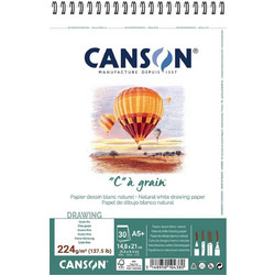 Canson Ca Grain Μπλοκ Σχεδίου A5 224gr/m² 30 Φύλλα