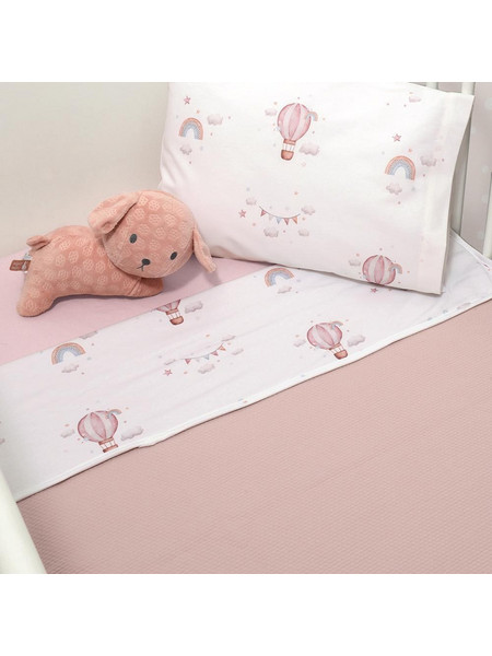 Baby Oliver Des 422 Κουβέρτα Κούνιας 100x140 Ροζ