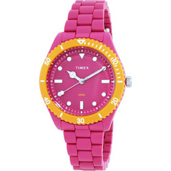 Timex Legacy Γυναικείο Ρολόι με Φούξια Καουτσούκ Λουράκι TW2Y04600