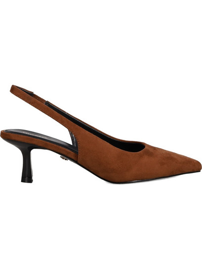 Migato Γόβες Suede Slingback με Λεπτό Χαμηλό Τακούνι Καφέ 100048653-052