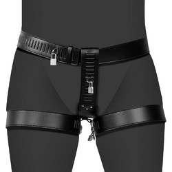 Ouch! Xtreme PU Leather Female Chastity Belt Ζώνη Αγνότητας