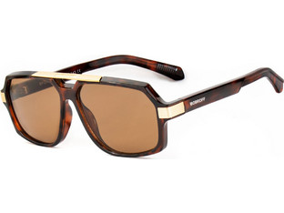 Bobroff BFG0015-C6 Ανδρικά Γυαλιά Ηλίου Aviator Κοκάλινα Ταρταρούγα με Καφέ Φακό