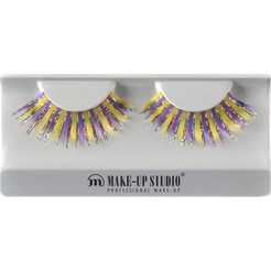 Make-up Studio Party Yellow & Purple Βλεφαρίδες Ενιαίες Πολύχρωμες 2τμχ 877S0629