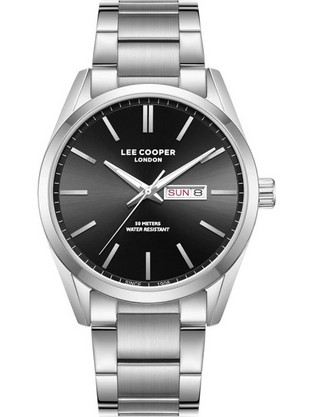 Lee Cooper Ανδρικό Ρολόι με Ασημί Μεταλλικό Μπρασελέ LC08340.350
