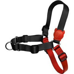 Zee.Dog Soft Walk Fat Boy Σαμαράκι Σκύλου Ιμάντας Μαύρο Κόκκινο Small