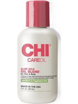 Chi Care Oil Aloe Silk Oil Blend Ξηρό Λάδι Μαλλιών για Επανόρθωση 59ml