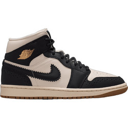 Jordan Air Jordan 1 Γυναικεία Sneakers Μποτάκια Μαύρα Λευκά IO0760-001