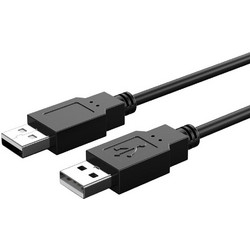 Cabletime C161-AMAM Καλώδιο USB-A Male 2.0 to USB-A Male 0.5m Black C161-AMAM-B0.5
