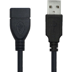 Globostar 80104 Καλώδιο USB-A Male 2.0 to USB-A Female 1.5m Black