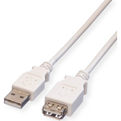 Value 11.99.8961 Καλώδιο USB-A Male 2.0 to USB-A Female 3m White