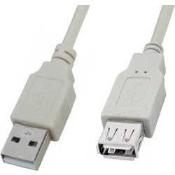 04.001.0120 Καλώδιο USB-A Male 2.0 to USB-B Male 5m Grey 5τμχ