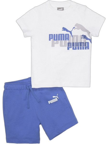 Puma Βρεφικό Σετ για Αγόρι Καλοκαιρινό Λευκό Μπλε 673351-02