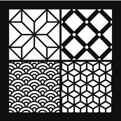 Artemio Στένσιλ Σχέδια Cement Tiles 30x30cm 15030029