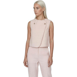 Helmi Γυναικείο Καλοκαιρινό Crop Top Ροζ 57-03-039Β