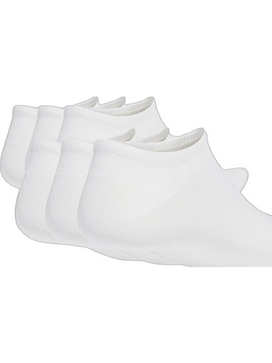 Adidas Ανδρικές Κάλτσες Κοντές Λευκές 6Pack JW5336