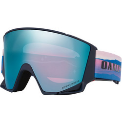 Oakley Flow Scape L OO7145-15 Μάσκα Σκι & Snowboard Ενηλίκων Μαύρη με Φακό Καθρέπτη Μπλε
