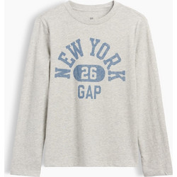Gap Παιδικό T-Shirt Μακρυμάνικο Γκρι Γαλάζιο 915232000
