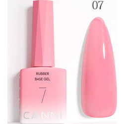 Canni 07 Rubber Base Ημιμόνιμο Βερνίκι Νυχιών 9ml