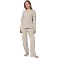 Aruelle Nadia Σετ Γυναικείες Πιτζάμες Βελουτέ Off White 39.02.23.106