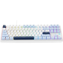 Ajazz AF98 Plus Ασύρματο Gaming Πληκτρολόγιο TenKeyLess RGB White Blue