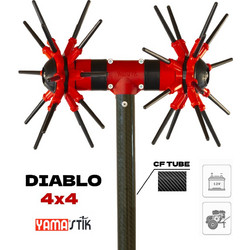 Yamastik DI-CFBL-25 Ελαιοραβδιστικό Μπαταρίας Αχινός 800W 12V με Κοντάρι Ανθρακόνημα 2.5m 2.65kg