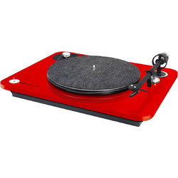 Elipson Omega 100 RIAA BT Πικάπ Bluetooth Red + Ortofon OM10