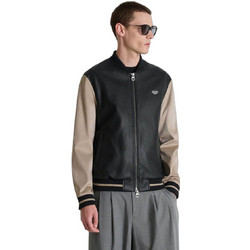 Antony Morato Ανδρικό Μπουφάν Bomber Faux Leather Μαύρο CO01009FA210080